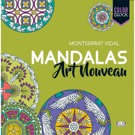 Color block. Mandalas Art Nouveau
