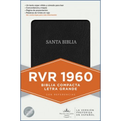 SANTA BIBLIA COMPACTA RVR1960 NEGRA