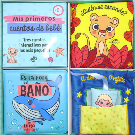 MY FIRST BABY BOOKS - THREE INTERACTIVE BOOKS FOR LITTLE ONE