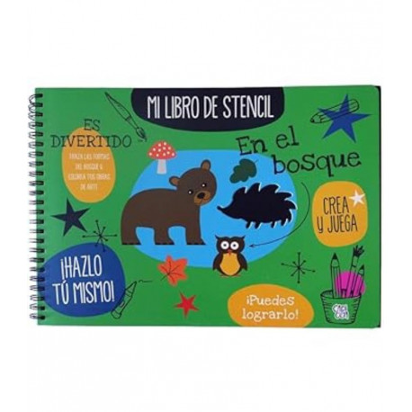 EN EL BOSQUE, MI LIBRO DE STENCIL